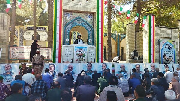 نماز جمعه در جوار شهدای بهشت فضل نیشابور 