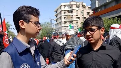 روایتگری دانش‌آموزان از بدرقه تاریخی رهبر شهید انقلاب