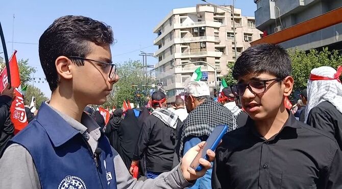 روایتگری دانش‌آموزان از بدرقه تاریخی رهبر شهید انقلاب