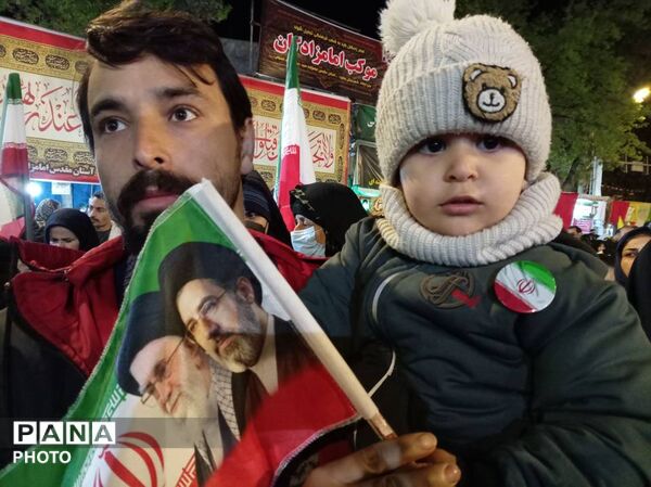 حضور شهروندان غیور شهرستان بجنورد در چهل و هشتمین شب اجتماع مردمی