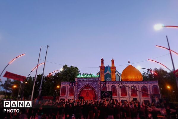 آیین خیمه‌سوزان در غروب عاشورای آباده