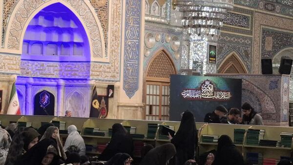 حرم سلطان طوس سیاه‌پوش شد