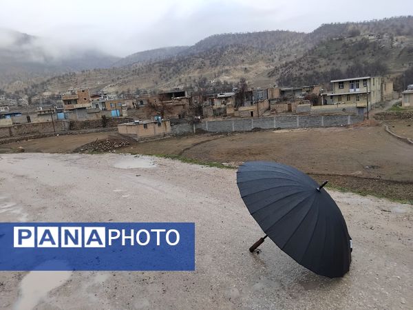 چشم‌انداز میانکوه در باران