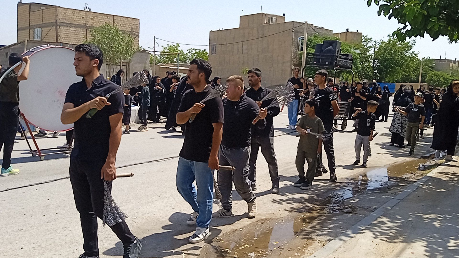 نهمین روز از مراسم عزاداری امام حسین (تاسوعای حسینی)در مسجد امام سجاد(ع)