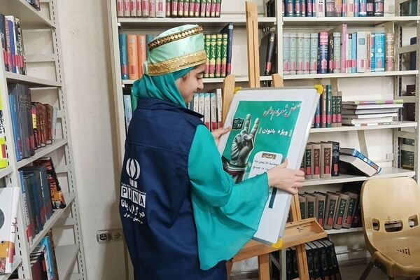 محفل «مام وطن» با طنین شاهنامه‌خوانی در کتابخانه مرکزی علامه امینی شهرستان قدس