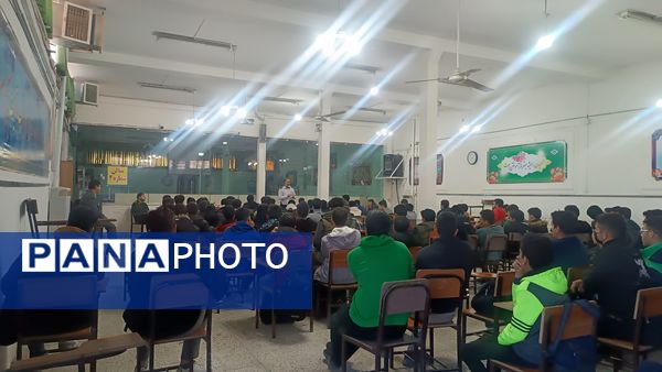 برگزاری کلاس پدافند غیر عامل ویژه پایه‌های دهم دبیرستان شاهد ابوذر غفاری نیشابور