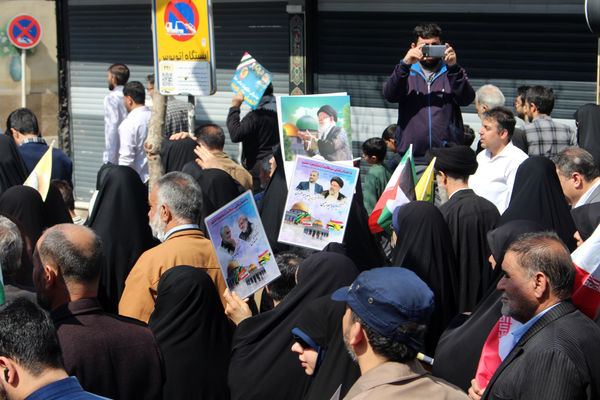 جلوه هایی شکوهمند از راهپیمایی روز جهانی قدس در قم