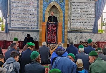 اقامه نماز عبادی_سیاسی جمعه در روز جهانی  قدس  مسجد جامع شهربار نیشابور 