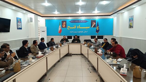 دیدار اصحاب رسانه کهگیلویه و بویراحمد با جانشین جدید سپاه فتح