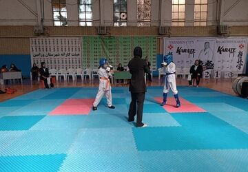 مسابقات کاراته «میدان پویا» ویژه دختران و پسران در سالن سیزده آبان
