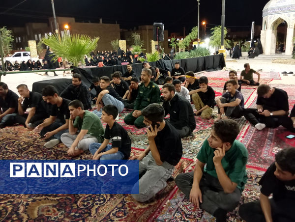 عزاداری هیات انصارالمهدی شهر جعفریه قم در یادمان شهدای گمنام 