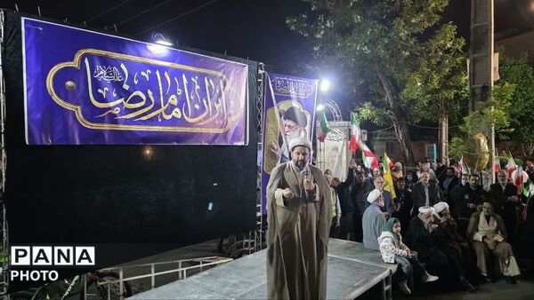 جشن میلاد امام رضا (ع) در پنجاه و نهمین شب از تجمعات مردم رجایی شهر کرج