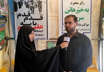 نوجوانان سهم ویژه‌ای در موکب‌های دانش‌آموزی کردستان دارند