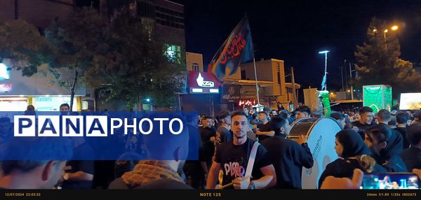 حرکت دسته عزاداری چلچراغ زنجان