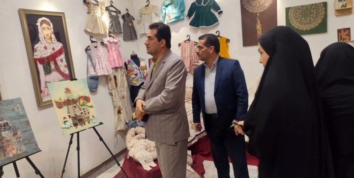 نمایشگاه آثار هنری دانش‌آموزان هنرستان محمودیه بجنورد 