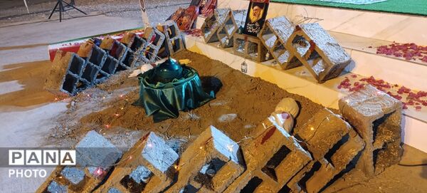طنین فریاد مظلومیت دردانه اباعبدالله(ع) در روستای نصیرائی میناب