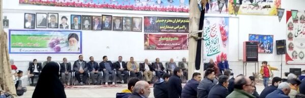 جشن سالروز پیروزی انقلاب اسلامی در  حسینیه روستای مهدی آباد خلیل آباد 
