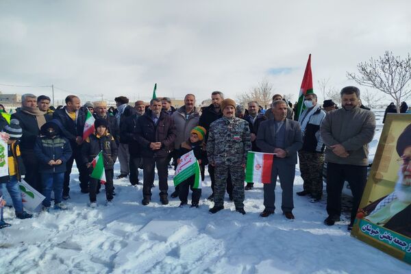 راهپیمایی ۲۲ بهمن در شهر تیتکانلو 