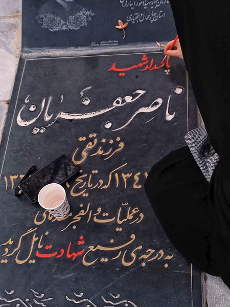 دختران شاهد فاطمه‌زهرا(س) در گلزار شهدا، قبور مطهر را به رنگ عشق آراستند