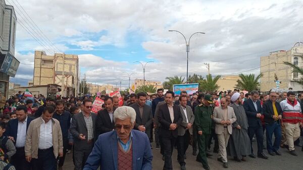راهپیمایی روز 13 آبان در طارم
