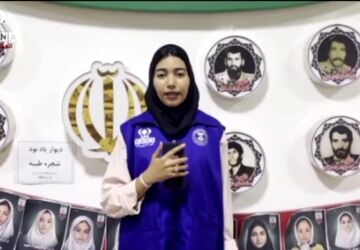 دانش آموزان گنبدی حاضر در موکب دانش آموزی