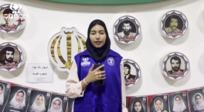دانش آموزان گنبدی حاضر در موکب دانش آموزی