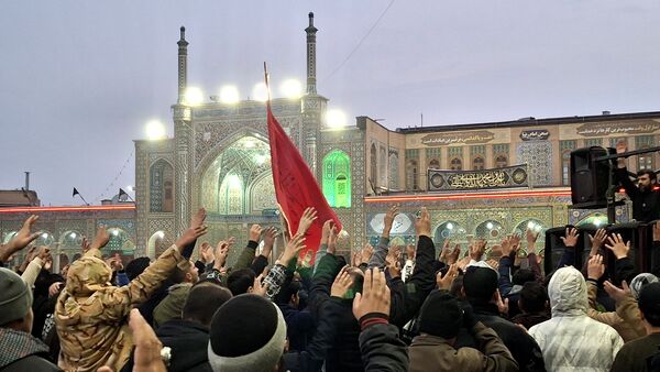 مراسم عزاداری شام شهادت امام هادی(ع) در حرم بانوی کرامت 