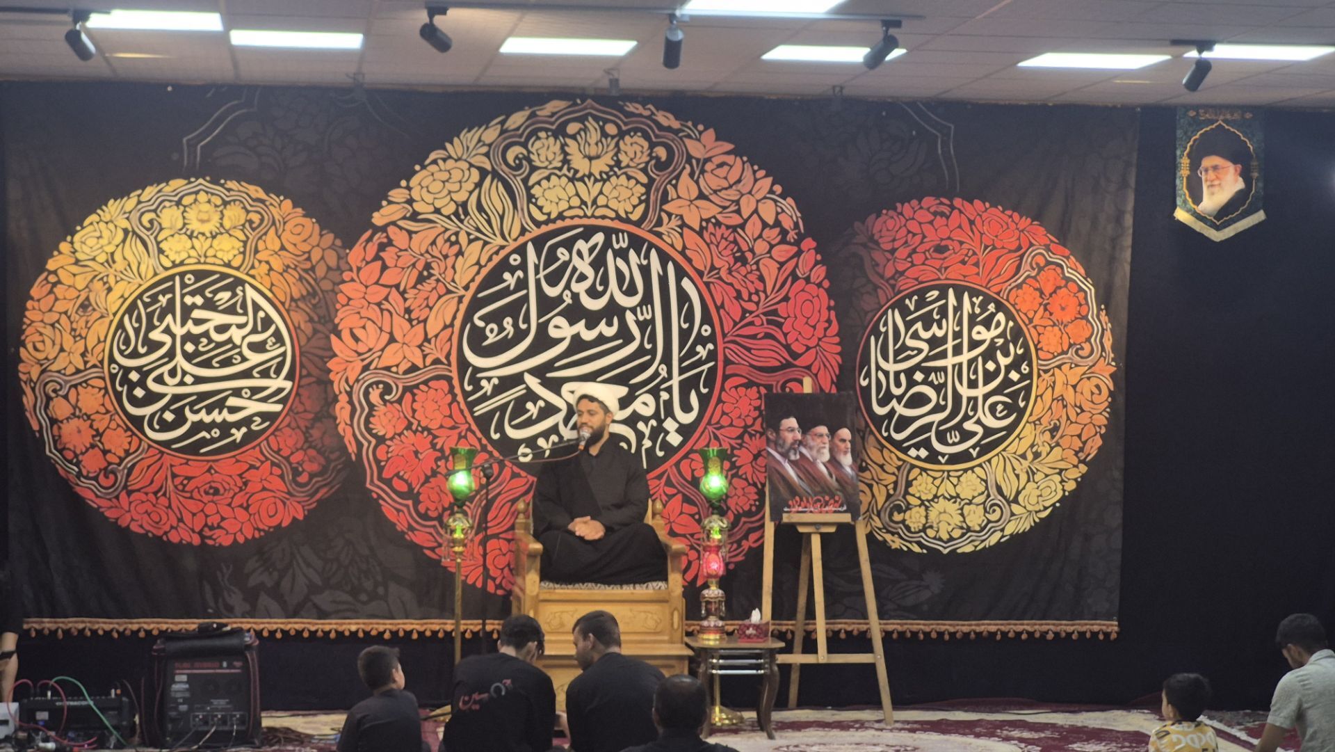 مراسم شب پایانی ماه صفر در بیت‌الزهرا(س) تپه نورالشهدا فارسان