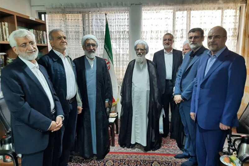 نامزدهای ریاست جمهوری با رئیس مجلس خبرگان رهبری دیدار کردند
