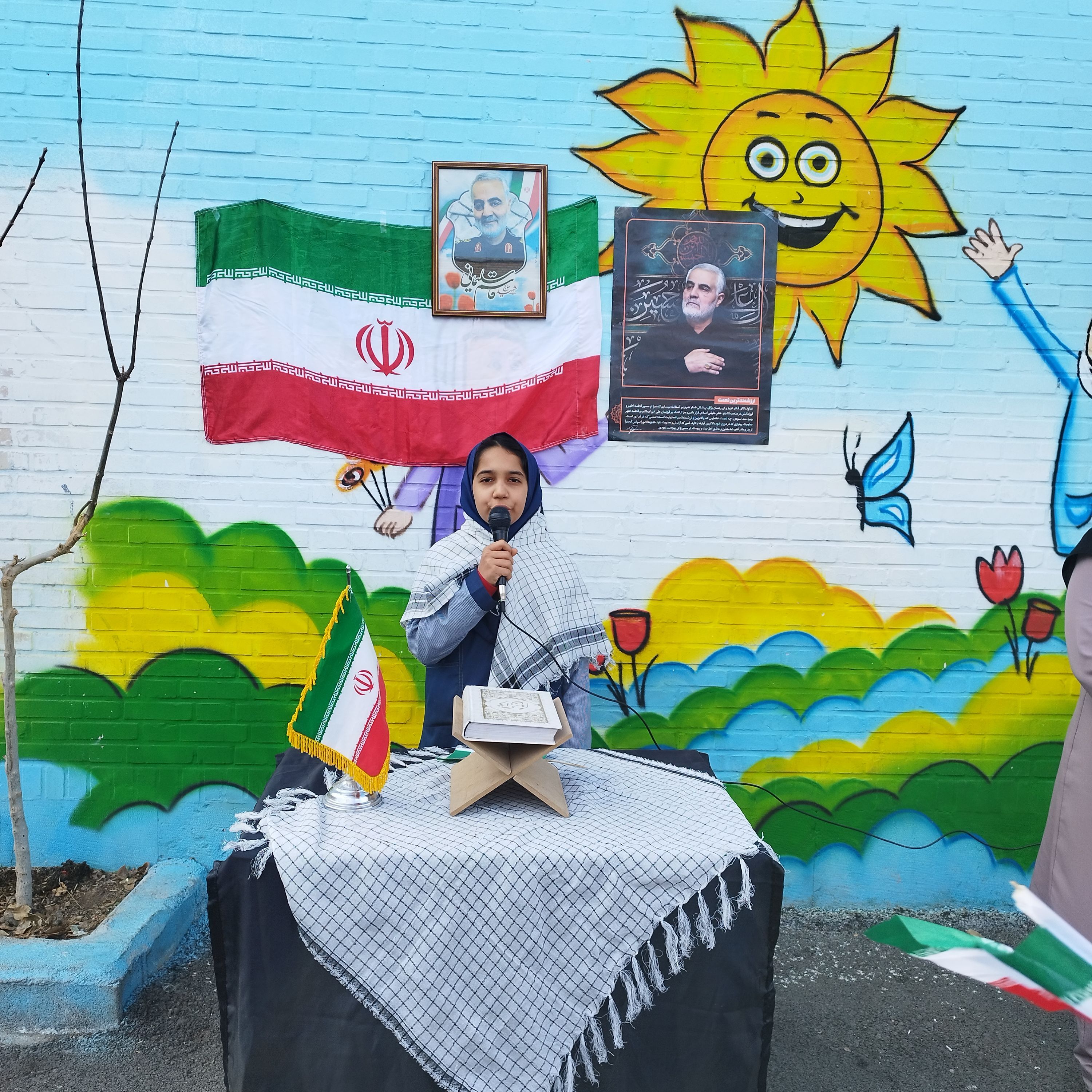 پنجمین سالگرد سردار قاسم سلیمانی در مدرسه شهید خاقانی شیروان