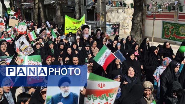 راهپیمایی 22 بهمن در قالب دوربین پانا سپیدان