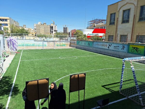 افتتاح زمین چمن هنرستان تربیت بدنی محمد شهرستانی ناحیه ۶ مشهد