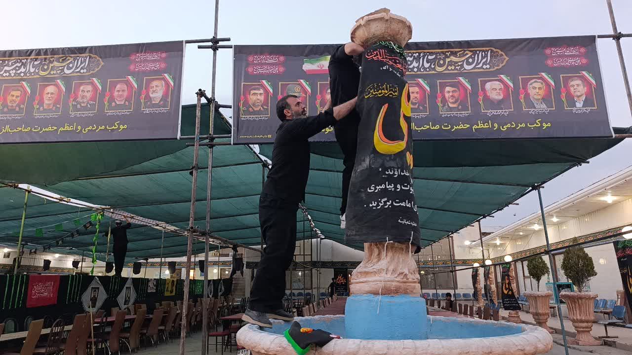 آماده شازی و برپایی موکب مردمی حضرت صاحب الزمان (عج)  در کوهدشت