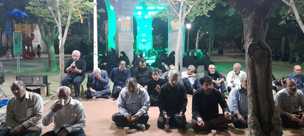 مراسم دعا و نیایش در جوار مزار شهید گمنام بوستان امام حسن مجتبی(ع) قم