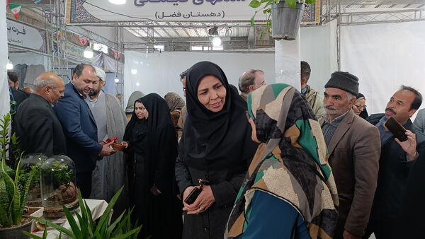 نمایشگاه دستاوردها و توانمندی بانوان روستایی در روستای بشرآباد