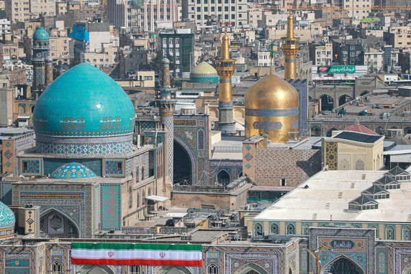 شکوه 22 بهمن مشهد مقدس از نمای هوایی