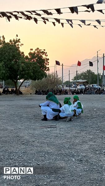 برگزاری آیین سوگواری تاسوعای حسینی در مسجد ابوالفضل شهر شمیل