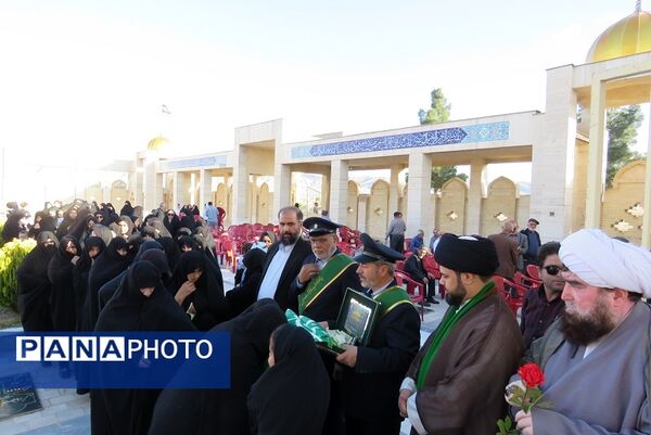 استقبال از خادمان حرم حضرت فاطمه معصومه (س) در شهر درق