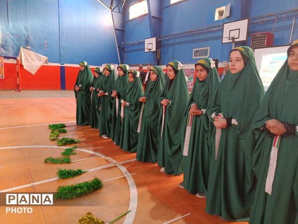 نمایش همبستگی دختران ورزشکار جعفرآباد در جشن بزرگ غدیر