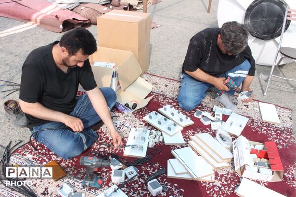 آماده‌سازی ایستگاه خدمت‌رسانی به زائران در محدوده فخر ایران نظرآباد