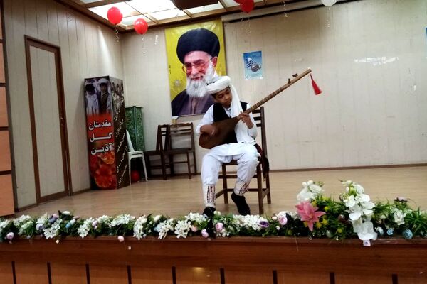 هنرنمایی دانش‌آموزان نوازنده در دیار شیخ جام