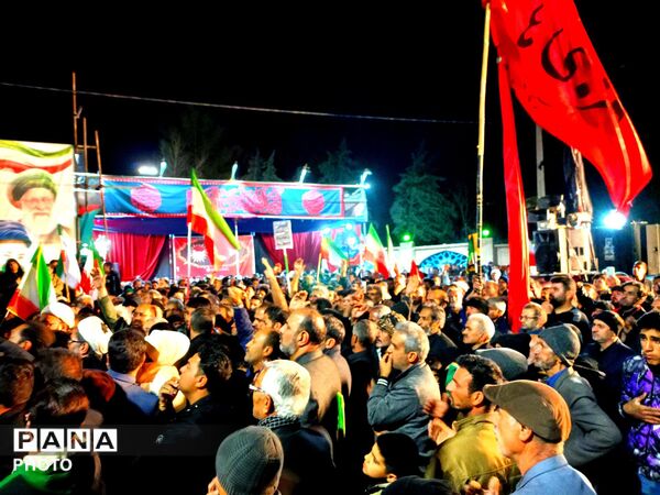 مراسم وداع با پیکر مطهر سردار شهید غلامرضا محمد زاده