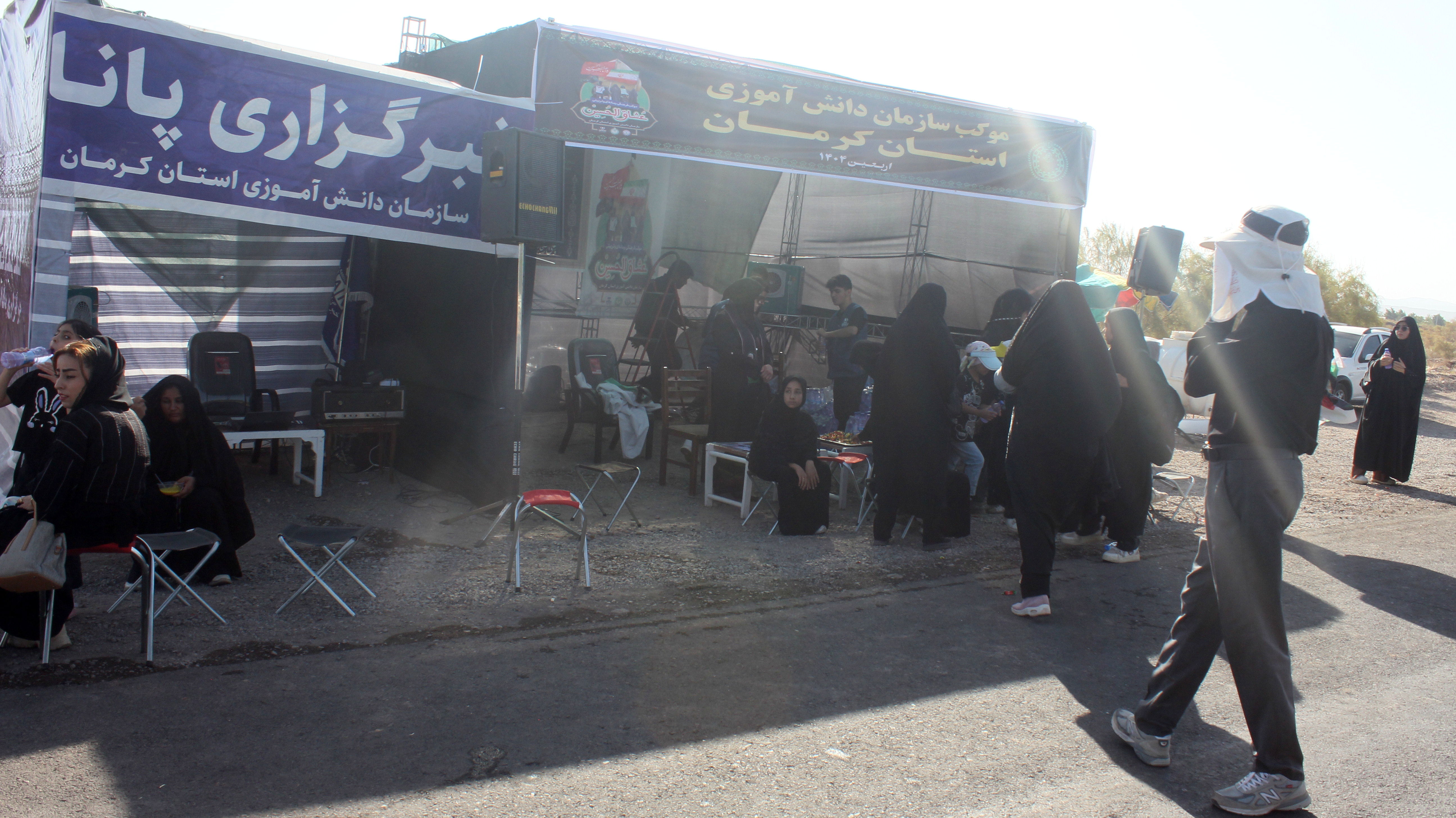 برپایی  موکب سازمان دانش‌آموزی در کرمان