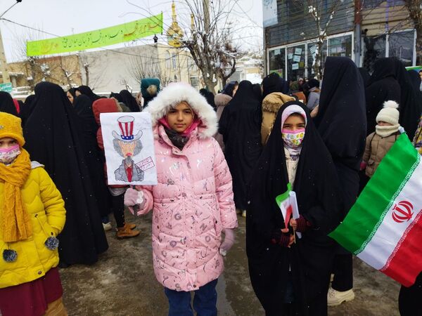 راهپیمایی یوم الله ۲۲ بهمن در شهر راز