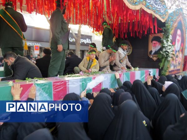 استقبال از شهدای گمنام در شهرستان بجنورد 