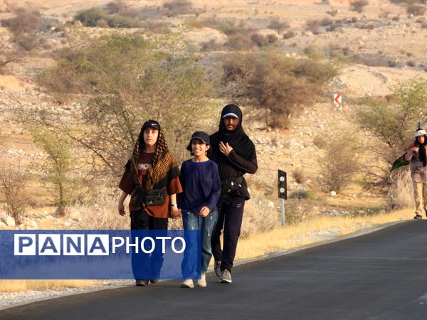 پیاده‌روی جاماندگان اربعین در فراشبند