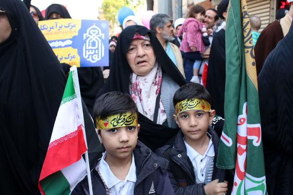 اعلام همبستگی مردم قم با فلسطین در راهپیمایی روز جهانی قدس