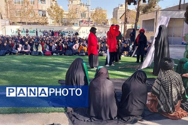 مراسم سوگواری شهادت حضرت فاطمه(س) در مدارس ناحیه 2 بهارستان