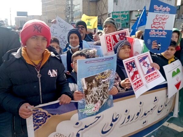 راهپیمایی ۲۲ بهمن در شهرستان قدس  