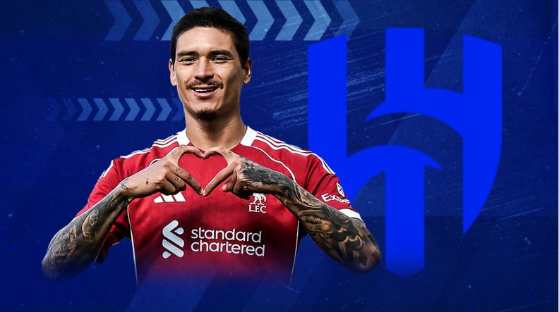 پرواز «داروین نونیز»  از آشیانه لک‌لک‌های آنفیلد به مقصد الهلال 